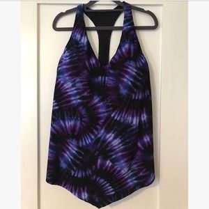 Magic Suit Purple Tie Dye Tankini Top